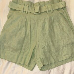 Abercrombie & Fitch Size XS Mint Green Women's Belted Shorts